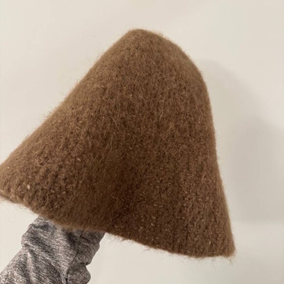 Lauren Manoogian Accessories - Lauren Manoogian Wool Alpaca Bucket Hat Tan Womens